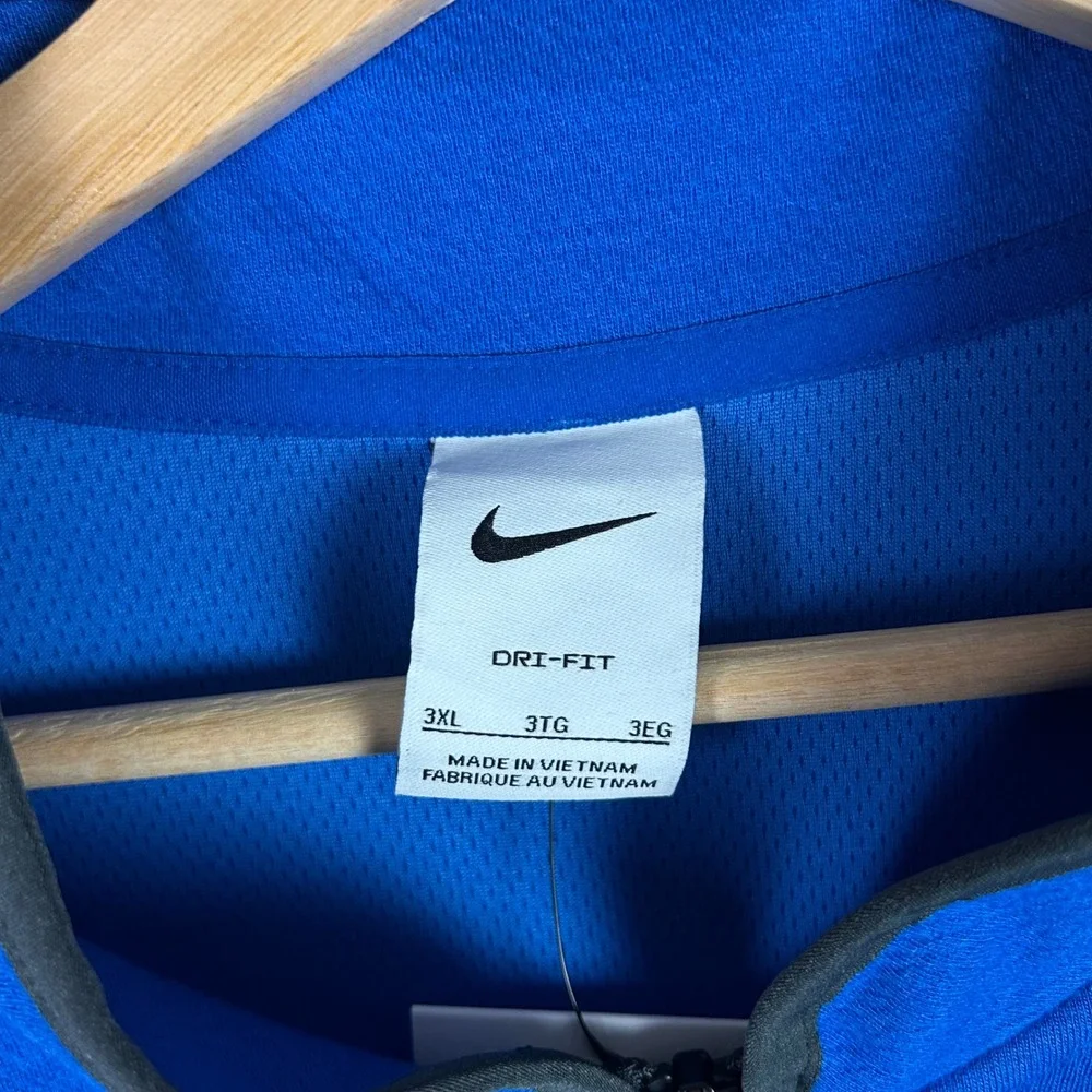 Nike Memphis Basketball Dri-Fit 1/4 Zip Pullover Blue 3XL Penny Hardaway 1 Cent